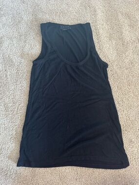 HATCH maternity Black Ribbed Sleeveless Tank